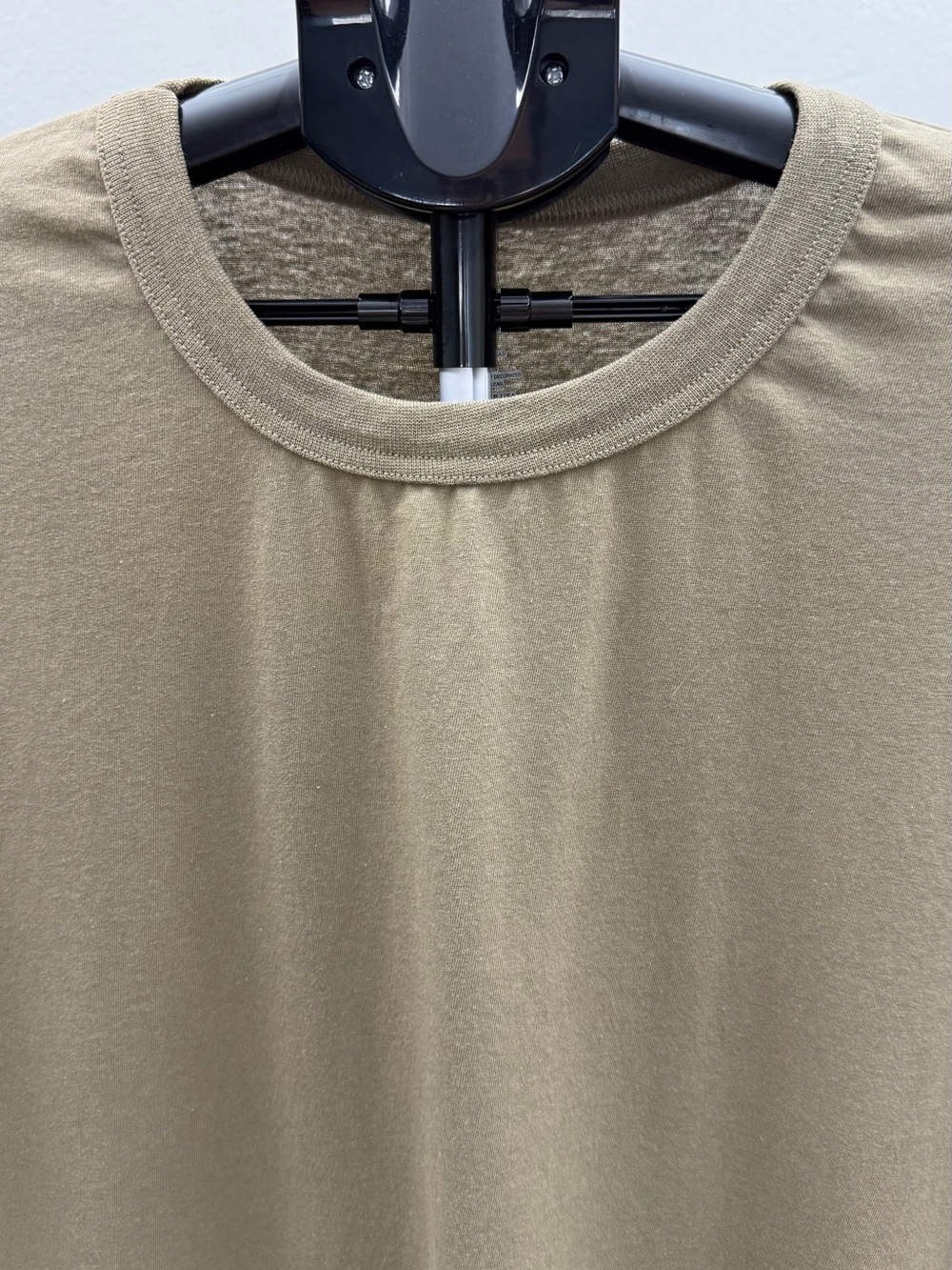 Soffe Dri Cotton Tan T-Shirt Men’s Large 100% Cotton Made in USA Casual Tee - Picture 3 of 11